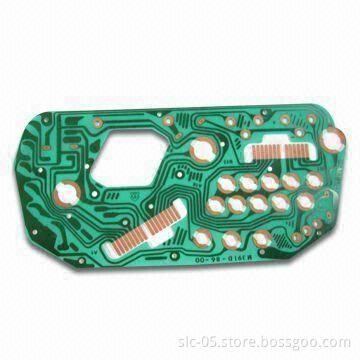 Single side flexible PCB, green solder mask and 0.6mm board thickness for the automotive electronic